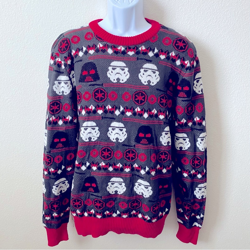 Star Wars, Crew Neck Long Sleeve Christmas Sweater